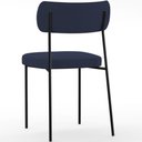 Ver imagem 2 de Kit 06 Cadeiras Sala de Jantar L02 Suede Azul Marinho