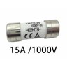 Fusível para Seccionadora Dc 1000V / 15A 10x38 Gpv Cx com 10Un - 1