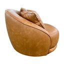 Ver imagem 6 de Poltrona Giratória 122cm Mercy Courino Caramelo - Sallar Home