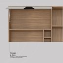 Ver imagem 5 de Armário Aéreo de Cozinha Firenze 2 Portas 120cm com Nicho - Amêndola Touch/ Nude Prime Tx Demóbile