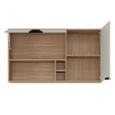 Ver imagem 6 de Armário Aéreo de Cozinha Firenze 2 Portas 120cm com Nicho - Amêndola Touch/ Nude Prime Tx Demóbile