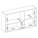 Ver imagem 7 de Armário Aéreo de Cozinha Firenze 2 Portas 120cm com Nicho - Amêndola Touch/ Nude Prime Tx Demóbile