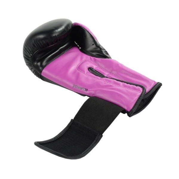 Luva de Boxe Muay Thai Power Colors Preto/Rosa - 12 Oz - 2