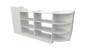 Ver imagem 3 de Balcão Caixa Vitrine Modular M2 (expositor, prateleira, atendimento, loja, pet)