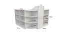 Ver imagem 4 de Balcão Caixa Vitrine Modular M2 (expositor, prateleira, atendimento, loja, pet)