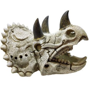 Enfeite Resina Aquario Cabeça Triceratops ( 057198 ) - Un