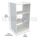 Ver imagem 2 de Balcão Vitrine Modular Sem Vidro (lojas, Caixa, Expositor) - Branco