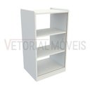 Ver imagem 4 de Balcão Vitrine Modular Sem Vidro (lojas, Caixa, Expositor) - Branco