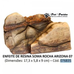 Soma Enfeite de Resina para Aquário Rocha Arizona 07 - 076835 - 1