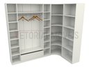 Ver imagem 4 de Closet Modulado Armário Colmeia Cabideiro M48 100% Mdf - Branco