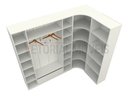 Ver imagem 5 de Closet Modulado Armário Colmeia Cabideiro M48 100% Mdf - Branco