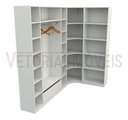 Ver imagem 2 de Closet Modulado Armário Colmeia Cabideiro M48 100% Mdf - Branco