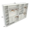 Kit Closet Armário Colmeia Roupeiro Cabideiro M58 100% Mdf - Branco - 1