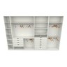 Kit Closet Armário Colmeia Roupeiro Cabideiro M58 100% Mdf - Branco - 3