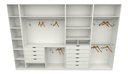 Ver imagem 3 de Kit Closet Armário Colmeia Roupeiro Cabideiro M58 100% Mdf - Branco