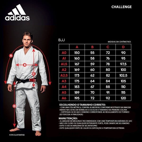 Kimono adidas Jiu Jitsu Challenge Preto - A2 - 6
