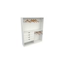 Ver imagem 2 de Armário Arara Gaveta Milena 100% Mdf (closet Lojas Sapato)