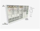 Ver imagem 1 de Kit Closet Armário Colmeia Roupeiro Cabideiro M41 100% Mdf