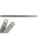 Ver imagem 3 de Kit Com 2 Régua Metal Inoxidável Marcação De Baixo Relevo Uso Escolar Escritório Engenheiro Profissi