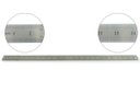 Ver imagem 4 de Kit Com 2 Régua Metal Inoxidável Marcação De Baixo Relevo Uso Escolar Escritório Engenheiro Profissi