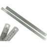 Kit Com 2 Régua Metal Inoxidável Marcação De Baixo Relevo Uso Escolar Escritório Engenheiro Profissi - 1