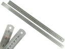 Ver imagem 1 de Kit Com 2 Régua Metal Inoxidável Marcação De Baixo Relevo Uso Escolar Escritório Engenheiro Profissi