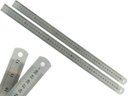 Ver imagem 1 de Kit 2 Réguas Escolar De Metal Aço Inox Tamanho 50 cm Engenheiro Escritório Resistente Marcação Baixo