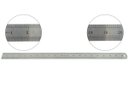 Ver imagem 4 de Kit 2 Réguas Escolar De Metal Aço Inox Tamanho 50 cm Engenheiro Escritório Resistente Marcação Baixo
