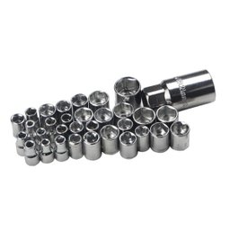 Jogo De Chave Catraca Canhão Cachimbo Com 40 Peças Soquetes - 2