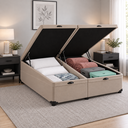 Ver imagem 3 de Cama Box Baú Airtech Queen Colchão de Molas Ensacadas Ortobom 158x198x60cm