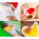 Ver imagem 5 de Luva Pente Massageadora e Removedor Tira Pelos Pet Shop Cães Animais para Escovar Cachorros e Gatos