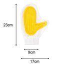 Ver imagem 6 de Luva Pente Massageadora e Removedor Tira Pelos Pet Shop Cães Animais para Escovar Cachorros e Gatos