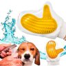 Luva Pente Massageadora e Removedor Tira Pelos Pet Shop Cães Animais para Escovar Cachorros e Gatos - 1