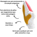 Ver imagem 2 de Luva Pente Massageadora e Removedor Tira Pelos Pet Shop Cães Animais para Escovar Cachorros e Gatos