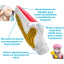 Ver imagem 4 de Luva Pente Massageadora e Removedor Tira Pelos Pet Shop Cães Animais para Escovar Cachorros e Gatos
