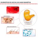 Ver imagem 3 de Luva Pente Massageadora e Removedor Tira Pelos Pet Shop Cães Animais para Escovar Cachorros e Gatos