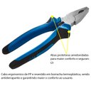 Ver imagem 3 de Alicate Profissional Universal 8 Polegadas Cabo Emborrachado