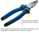 Ver imagem 3 de Alicate Profissional Universal 8 Polegadas Cabo Emborrachado