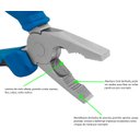 Ver imagem 4 de Alicate Profissional Universal 8 Polegadas Cabo Emborrachado