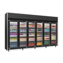 Ver imagem 1 de Expositor 6 Portas Preto GEAS6P 4 Prateleiras 220V Gelopar