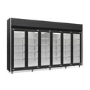 Ver imagem 2 de Expositor 6 Portas Preto GEAS6P 4 Prateleiras 220V Gelopar