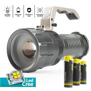 Lanterna Tatica 98000w Led Cree Longo Alcance Recarregável
