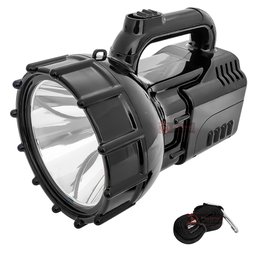 Lanterna  Farolete Holofote Farol Recarregável Led 100w Fazenda Sitio Chácara - 7