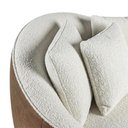 Ver imagem 7 de Poltrona Decorativa Maya Pes Madeira Boucle e Courino Tce 1010 Tcs 727 Moll