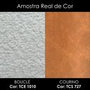 Ver imagem 4 de Poltrona Decorativa Maya Pes Madeira Boucle e Courino Tce 1010 Tcs 727 Moll