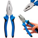 Ver imagem 1 de Alicate Universal 20 Cm Cabo Emborrachado Isolado de Aço 8" Pol