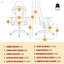 Ver imagem 4 de Cadeira Gamer Moobx Thunder Preta + Mousepad Redragon Capricorn Vermelho