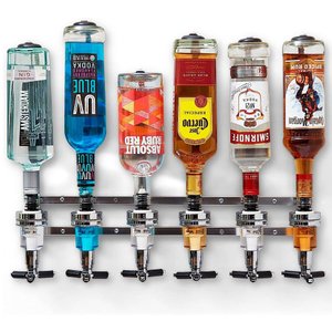 Dispenser de Bebidas Dispensador Dosador de Parede 6 Garrafas