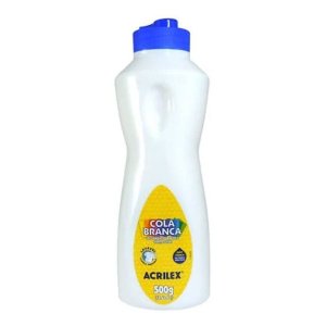 Cola Branca 500g Acrilex Uso Geral Slime Artesanato Escola