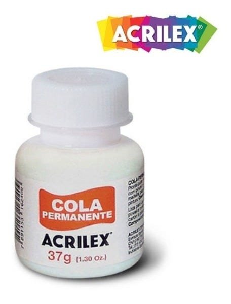 Kit 3x Cola Permanente 37g - Acrilex - 16240